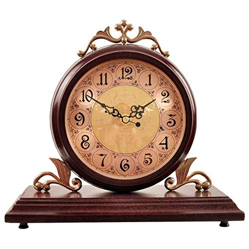 Reloj de chimenea de madera vintage ideal para la sala de estar actual 2