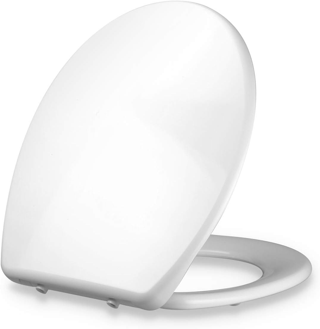 Dombach® Celesto Premium Toilet Seat Soft Close White (Oval, Duroplast