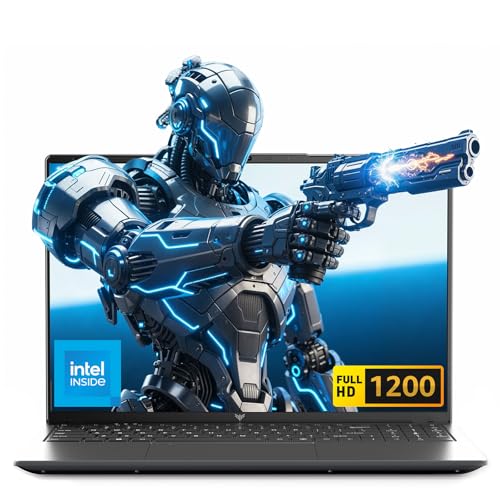 2025 16 Inch FHD Laptop 12th Gen N95 Quad-Core (Processor Up to 3.4GHz) - 16GB DDR4 RAM 512GB M.2 SSD, Support Dual-Band WiFi, HDMI, USB 3.2, BT 5.2, 1200 16:10HD Display, 5000mAh Long-Battery