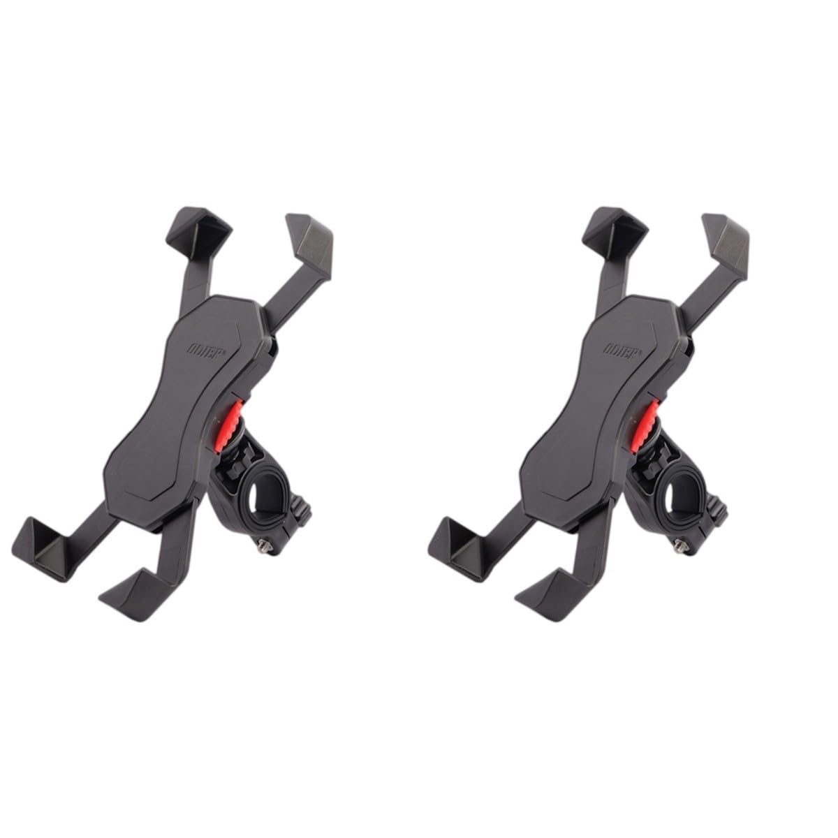 Mikikit Supporto Per Telefono Da 2 Pezzi Per Manubrio Facile Da Installare 4-6 5 Pollici Adatto Nero Gancio Solido Design Alla Moda Supporto Per Telefono Da Bicicletta