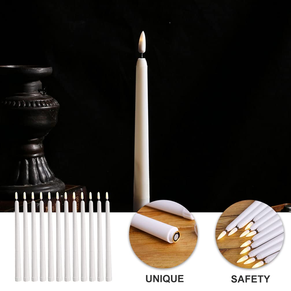 Alipis 12piezas Luz de Vela LED para Halloween Velas Electrónicas Lámparas Decorativas Suministros de Fiesta