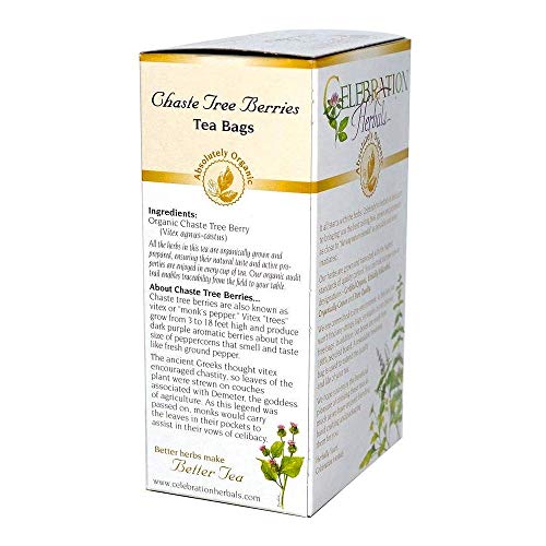 Celebration Herbals Organic Chaste Tree Berries Tea, 24 Bags #TOP1