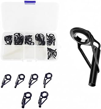 Aventik Fishing Rod Tip Repair Kit Stainless Steel Tips of Multiple Sizes