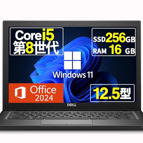 �y�����ςݕi�z �m�[�g�p�\�R�� DELL Latitude 7290 12.5�C���` Core i5-8250U ��8���� Windows11 Office2024���� Wi-Fi5 type-C (SSD:256GB ������:16GB)