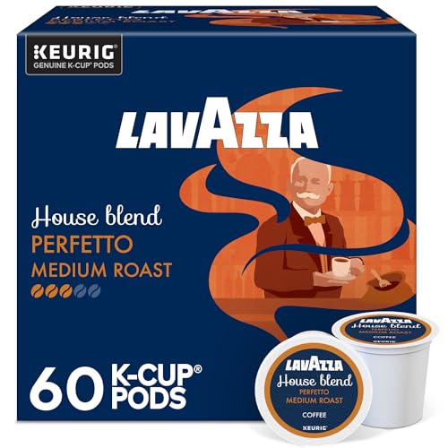 Image of Lavazza House Blend Perfetto, Single-Serve Keurig K-Cup Pods, Medium Roast Coffee, 60-Count Box (6 Packs of 10)