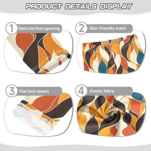 Vintage Floral Pattern Modern Oil Painting Kids Baby Girls Athletic Leggings Fashion Full Length Athleisure Pants Gym3