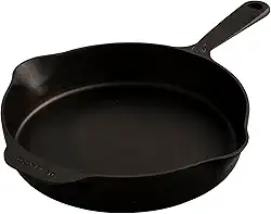 Frigideira de ferro Skillet 26cm, panela de ferro polida e pré-curada com óleo vegetal. Ideal para todas as receitas, cozinha outdoor e churrasqueiras. Compatível com indução, gás e brasas.