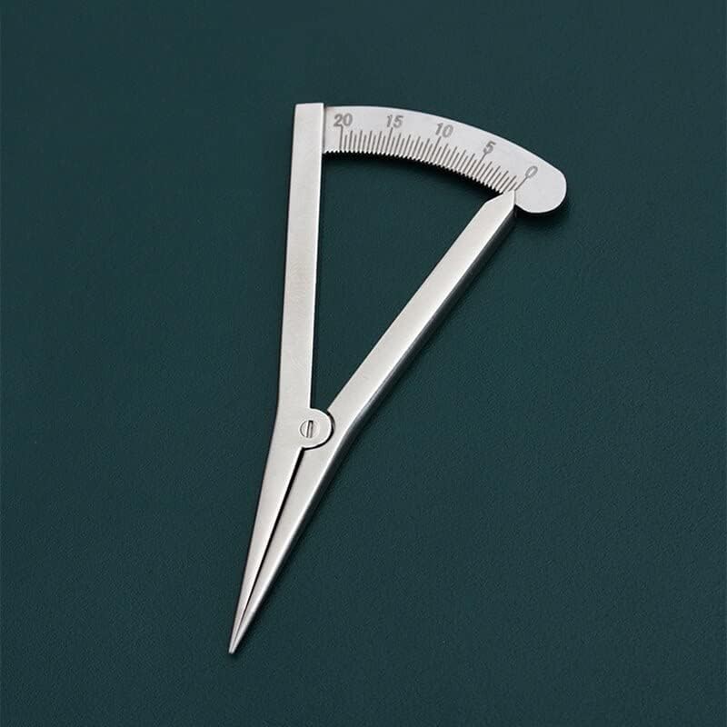 Leather Adjustable Scriber Wheel Compass With Scale Line Marking-gauge Distance Groove Gauge Device Scribing Compass Edge Device - (Color: D Titanium Alloy)