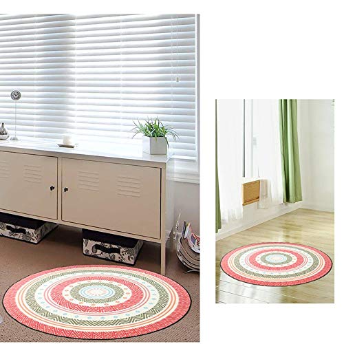 Alfombra redonda para sala de estar y sofá en estilo nórdico moderno 5