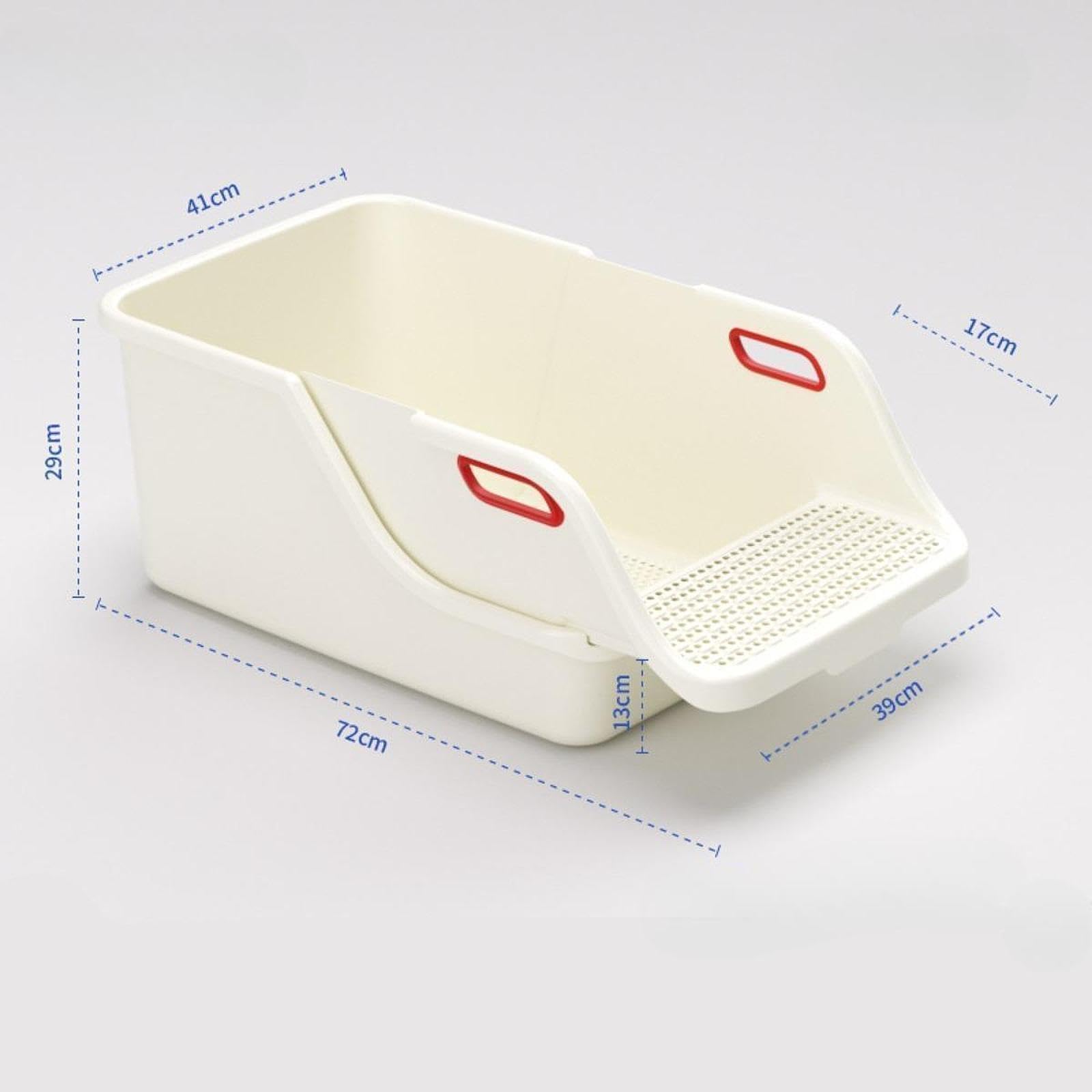 Arenero para Gatos con Diseño Semicerrado, Base Desmontable, Bandeja Y Filtro de Arena Integrado, Apto para Mascotas.