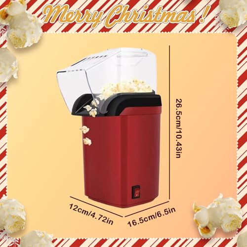 Air Popcorn Maker Machine - Electric Popcorn Maker Eight Cup Capacity Design Healthy Snacks Kitchen Gadget For E - Image 6