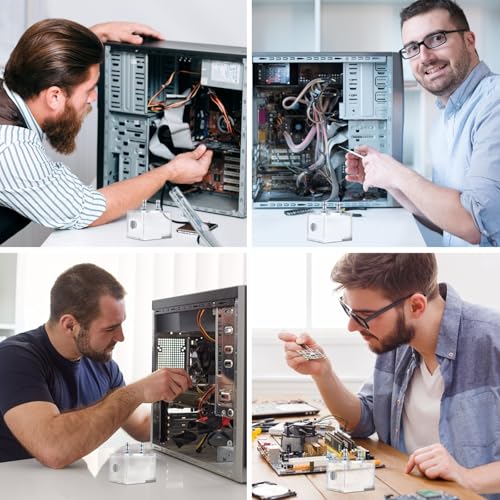 Tanque de refrigeración líquida para PC transparente con cabezales de apriete rápido y diseño resistente a fugas de acrílico para sistemas de enfriamiento de CPU profesional para bricolaje miniatura 4