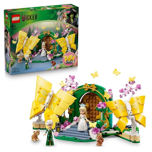 LEGO Wicked Glindas Wedding Day - Building Toy with 2 Mini Dolls & 2 Posable Butterfly Figures plus Accessories - Gift for 8+ Year Old Girls & Movie Fans - 75688