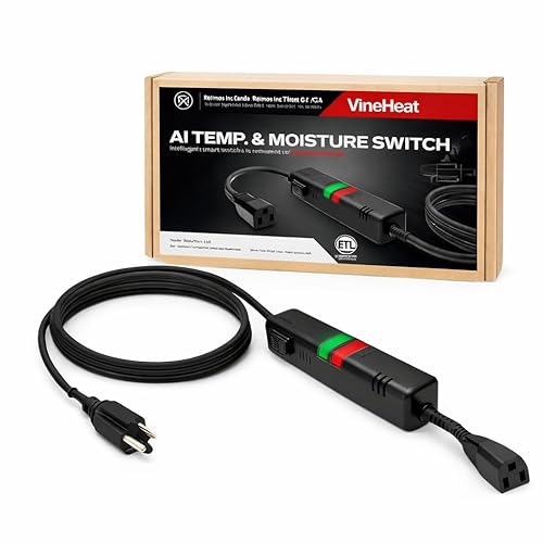 AI Smart Temperature & Moisture Switch, Roof Heat Cable Controller