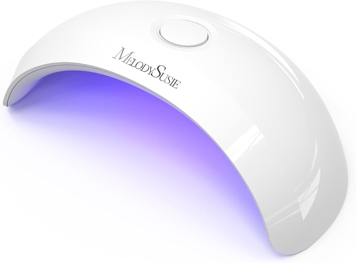 Lámpara de uñas UV/LED de bolsillo P-Art04 para tiras semicuradas | 6W con cable, temporizador de 45s/60s, control con un botón, 4 perlas UV/LED, capa base, capa superior, principiantes, usuarios de bricolaje