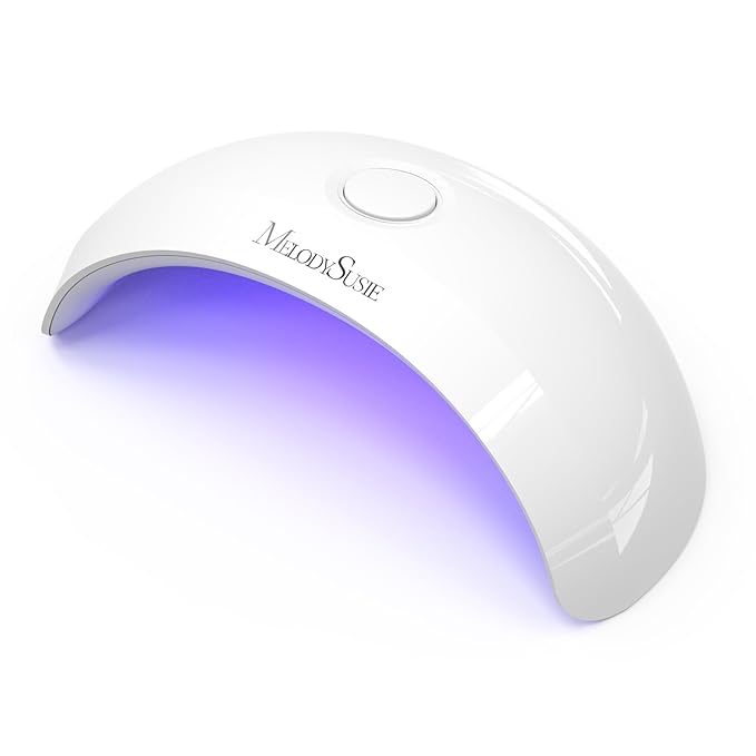 MelodySusie MelodySusie Pocket-Sized LED UV Nail Lamp with Ultra-Lightweight Design, P-ART04 UV Light Cures All Soft Gels at Home, Especially Instant Nails, Semi-Cured Gel, Base Coat & Top Coat (White)