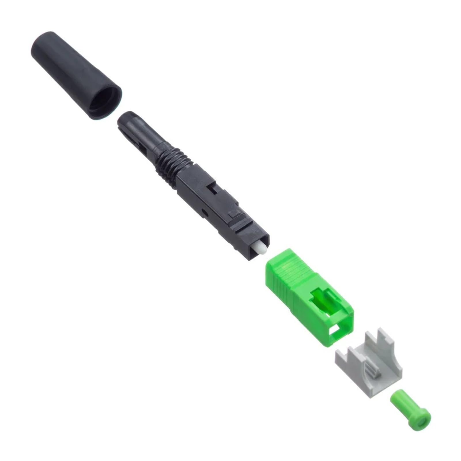 SC APC Glasfaser-Schnellverbinder, Schnellverbindungsadapter for kalte Verbindungen, 0,3 dB for Telekommunikation(100pcs)