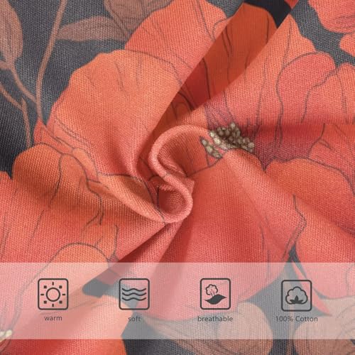 KLL Vibrant Floral Pattern Poppy Toddler Boy Pure Cotton Underwear Briefs Cute Children Undies3