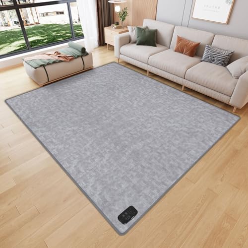 Qxmiguel Calentador de Piso eléctrico Alfombra calefactable eléctrica Alfombra calefactora eléctrica Calentador de Piso Interior Impermeable Excelente(150 * 50cm)