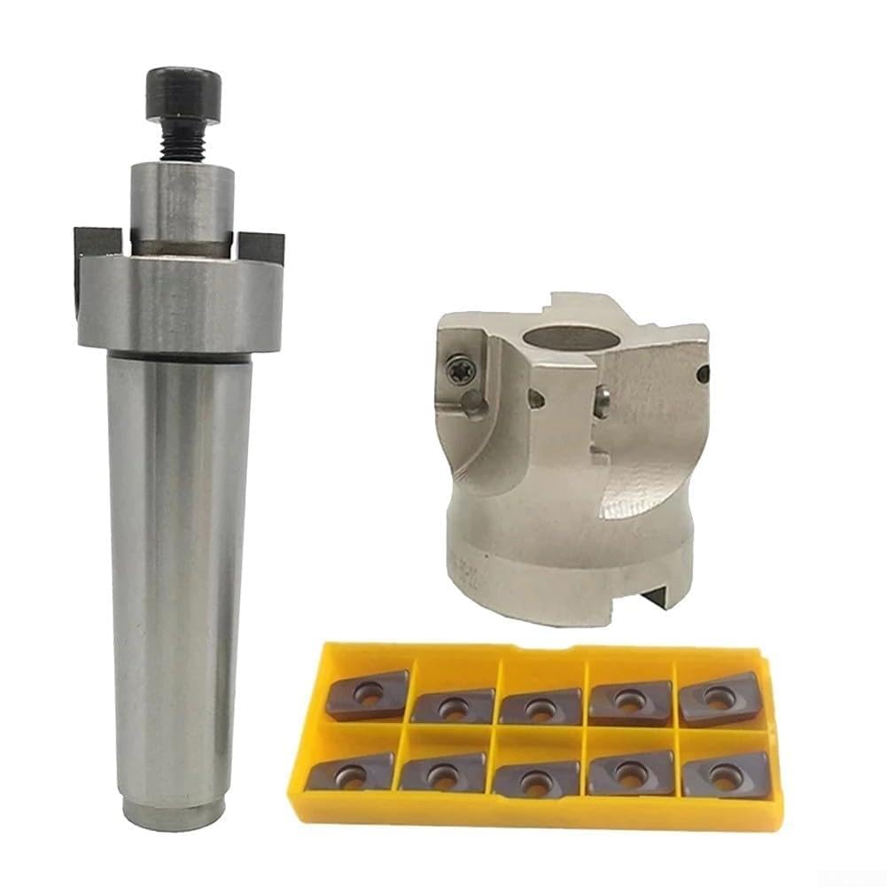 MT4 FMB22 Schaft, 50 mm CNC-Schaftfräser mit APMT1604 Hartmetalleinsätzen, für Schwerlastfräsen von Stahlwerkstoffen