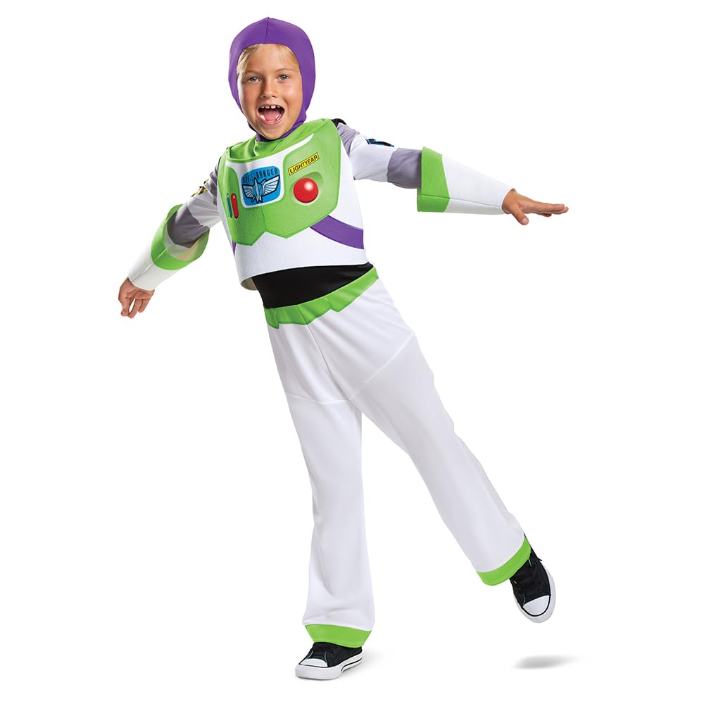 Disney Official Deluxe – Costume Buzz Lightyear Child, Toy Story Child, Astronaut Costume Child, Astronaut Costume Child, Carnival Costume Child Halloween Sizes XS, S, M