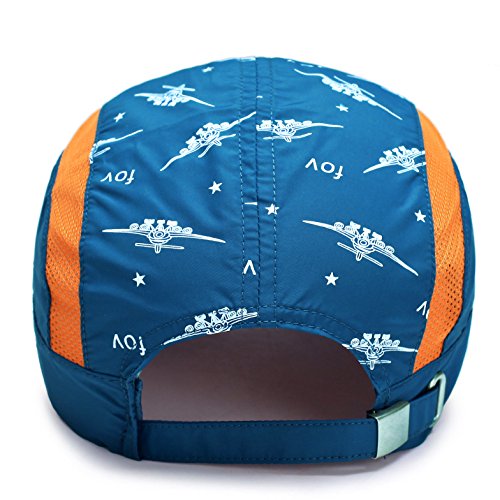 Home Prefer Kids Boys Lightweight Quick Drying Sun Hat Outdoor Sports Uv Protection Caps Mesh Side Ball Cap Navy Blue #TOP2