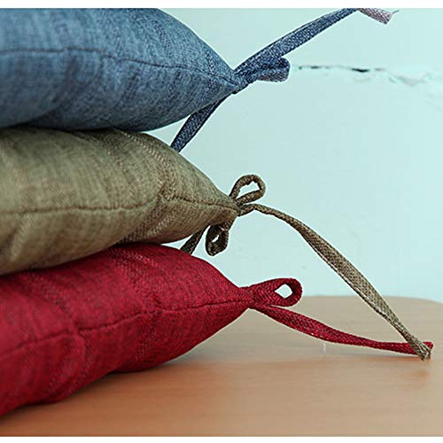 Riyifer Indoor Outdoor Seat Pad Cushions, Square Portable Thicken Chair Cushion Cotton And Linen Blend For Seats, Hard Chairs, Bay Windows, Floors,Lightgray,40 * 40Cm #TOP6