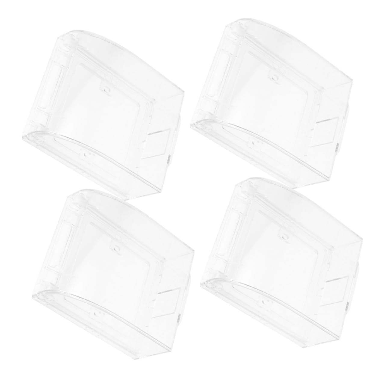 LIFKICH 4pcs Safety Socket Cover Electric Socket Covers Plug Covers Proofing Rain Proof Outlet Cover Single Outlet Cover Electrical Power Outlet Cover Electrical Outlet Transparent Pp