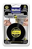 100% impermeable y aislante Quilosa T021311 Cinta Autosoldable, Negro