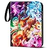 LYAILOOGXL Sammelalbum für Pokemon 900 Karten Groß, Sammelmappe Sammelheft für Pokemon Karten zum sammeln und tauschen,PU-Material mit wasserdichter Oberfläche mit 50PCS Abnehmbaren Hüllen