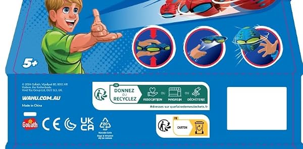WAHU Phlat Ball Classic Flying Disc Toy for Kids Ages 5+, Collapsible Time Delay Frisbee, Red by Goliath - Image 3