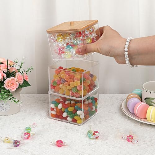 Porte-trombones transparent empilable en acrylique et bambou BTSKY - 7
