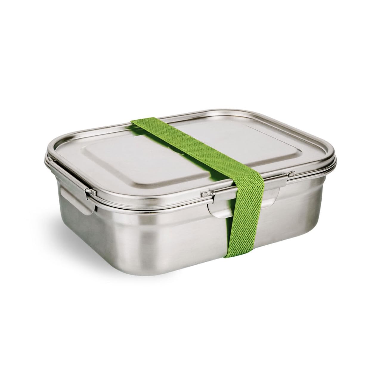 Elephant Box Fiambrera antifugas con cierre de clip y sello n.º 6 con sello de silicona extraíble, recipiente de acero inoxidable para alimentos, sin BPA y plástico (capacidad de 1900 ml)