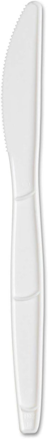 Dixie SSK21P SmartStock Plastic Cutlery Refill, 6.3in, Knife, White, 40/Pack, 24 Packs/Case