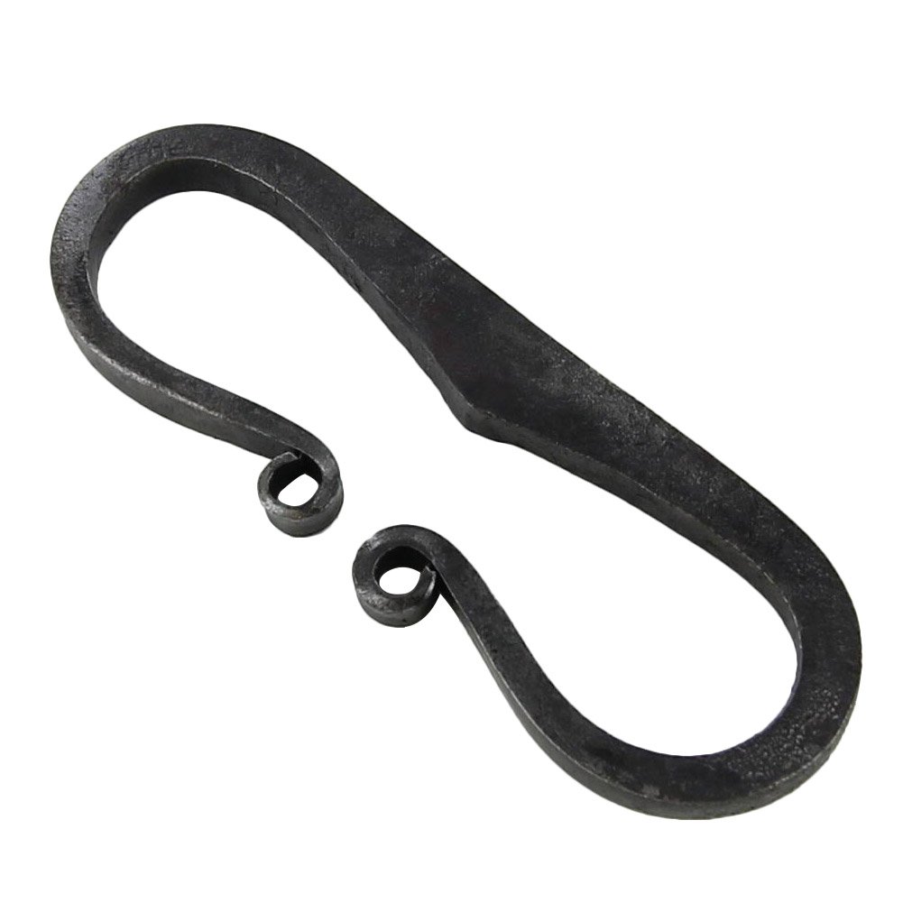 Armory Replicas™ Forged Iron Steel Fire Steel with Darkened Stone Finish - Roman Viking Style Flint and Steel Fire Starter - Decorative Prop with Scroll Design - 3 Inches Long, 6.34mm Thick