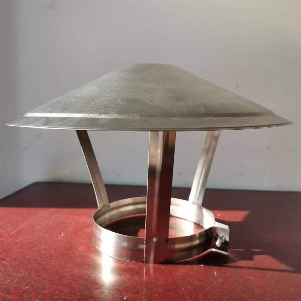 Cappottino regolabile in acciaio inox per ventilazione tetto e protezione dalla pioggia