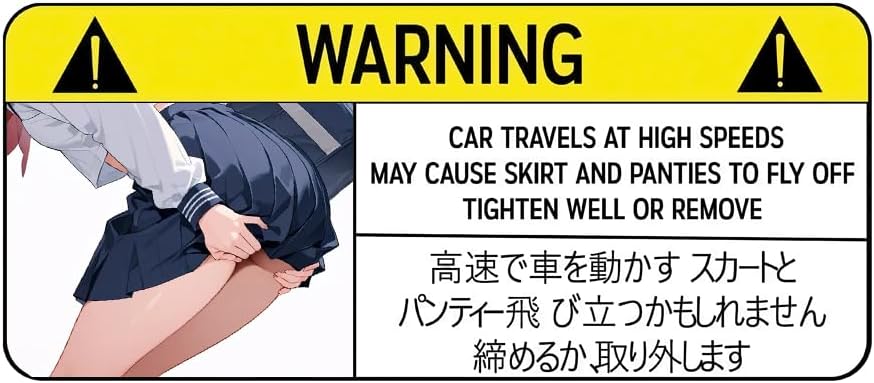 EARLFAMILY 5.1'' Funny Car Sticker for Warning Slap Decal Anime Vinyl JDM Window Wall DIY Scratch-Proof Decor