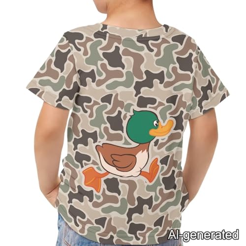 Image of Renewold Kids Novelty T-Shirt for Girls Boys Short Sleeve Crewneck Summer Tee Soft Breathable Graphic Shirt for Age 2-16