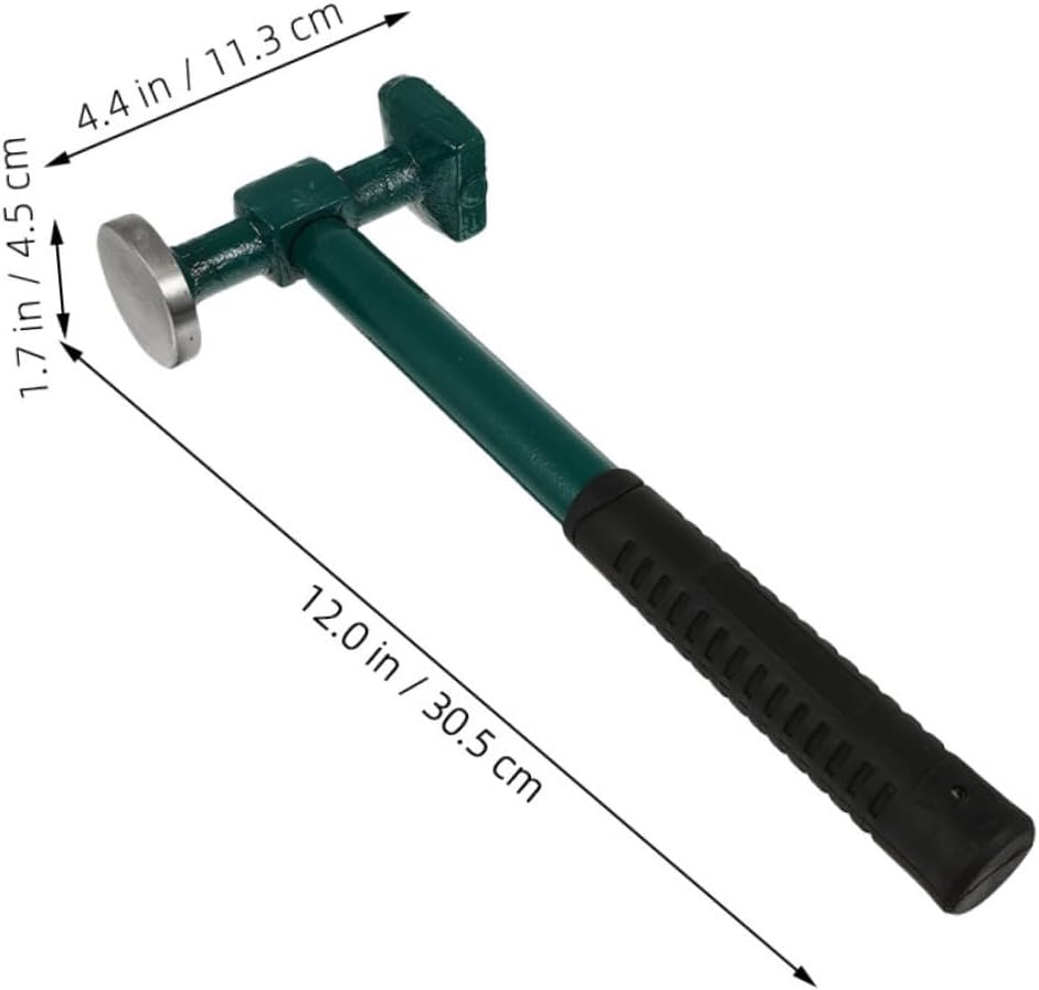 Lurrose 2Pcs Repair Sheet Hammer Auto Body Repair Hammers with Handle Durable Tools for Vehicle Body Dent Restoration and Professional Finishing