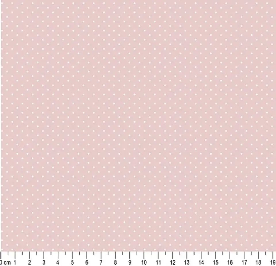 Tecido Tricoline Estampado Poá, Rosa, 50x150cm, Caldeira