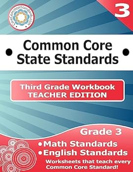 Paperback Third Grade Common Core Workbook - Teacher Edition Book