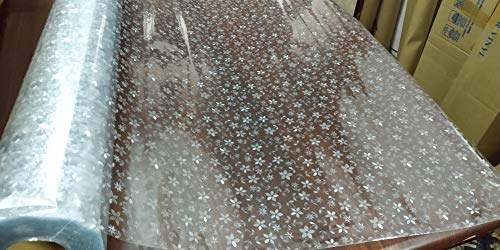 Image of Elton 3D Window Films Privacy Film Self Adhesive Decorative Film for Bathroom Door Window Heat Control Anti UV (Small White Patti) 24 x 96 inches-Vinyl