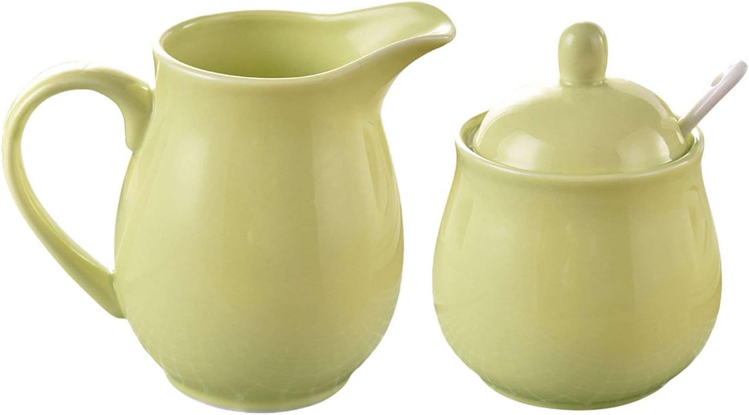 Sugar Bowl,Seasoning Canister, Sugar Bowl with Lid and Milk Jug, Creamer and Sugar Sets,Milk Jug and Sugar Pot,Decoration for Kitchen-Red-Sugar Bowl (Color : Red, Size : Milk Jug and Sugar (