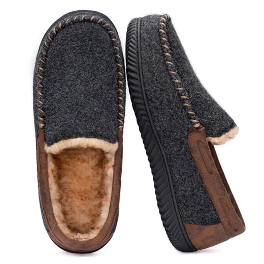 RockDove Herren Hausschuhe aus Memory-Schaum, Pantoffel in Mokassin Form, 42 EU, Schwarze