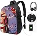 Produktbild Bakugo Katsuki 17in Lässige Schultasche Leichter Daypack-Bookbag-Laptop mit USB-Ladeanschluss und Kopfhörer, Rucksack für Studenten mit großer Kapazität für Jungen/Mädchen/Teenager/Erwachsene