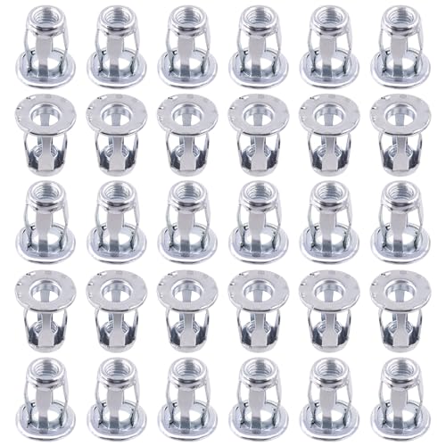 Rustark - Rustark 30 Stück M6 Hohlraum Metallanker Jack Petal Nuts Expansion Nuts Dünne Befestigungen Sortiment Kit Schwerlast Jack Petal Muttern für Hohlwand Eisenblech