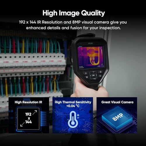 HIKMICRO M11W Professional Thermal Imaging Camera 192 x144 IR Resolution with 8Mp Visual Camera, Wide FOV, Wi-Fi Thermal Imager with 25 Hz Refresh Rate