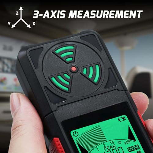 Image of 3-in-1 EMF ELF RF Meter, AC Electric Magnetic Radiation Field Detector Portable EMF Meter RF Detector for EF /RF /MF /WiFi Signal /Microwave, Emf Radiation Meter Suitable for Home, Office, Ghost Hunting