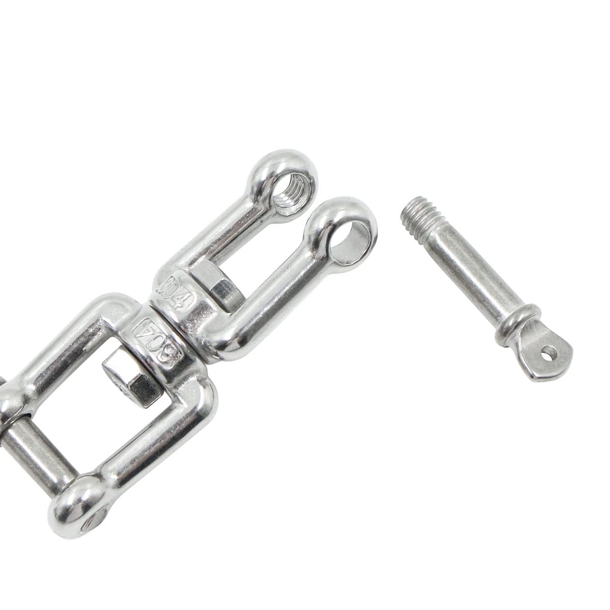 Crochet à œil Pivotant à Double Extrémité M3-M20, Connecteur D'anneau Pour Chaise Suspendue, Balançoire, Sac De Sable, Panier Suspendu, Hamac En Acier Inoxydable, 1 Pièce