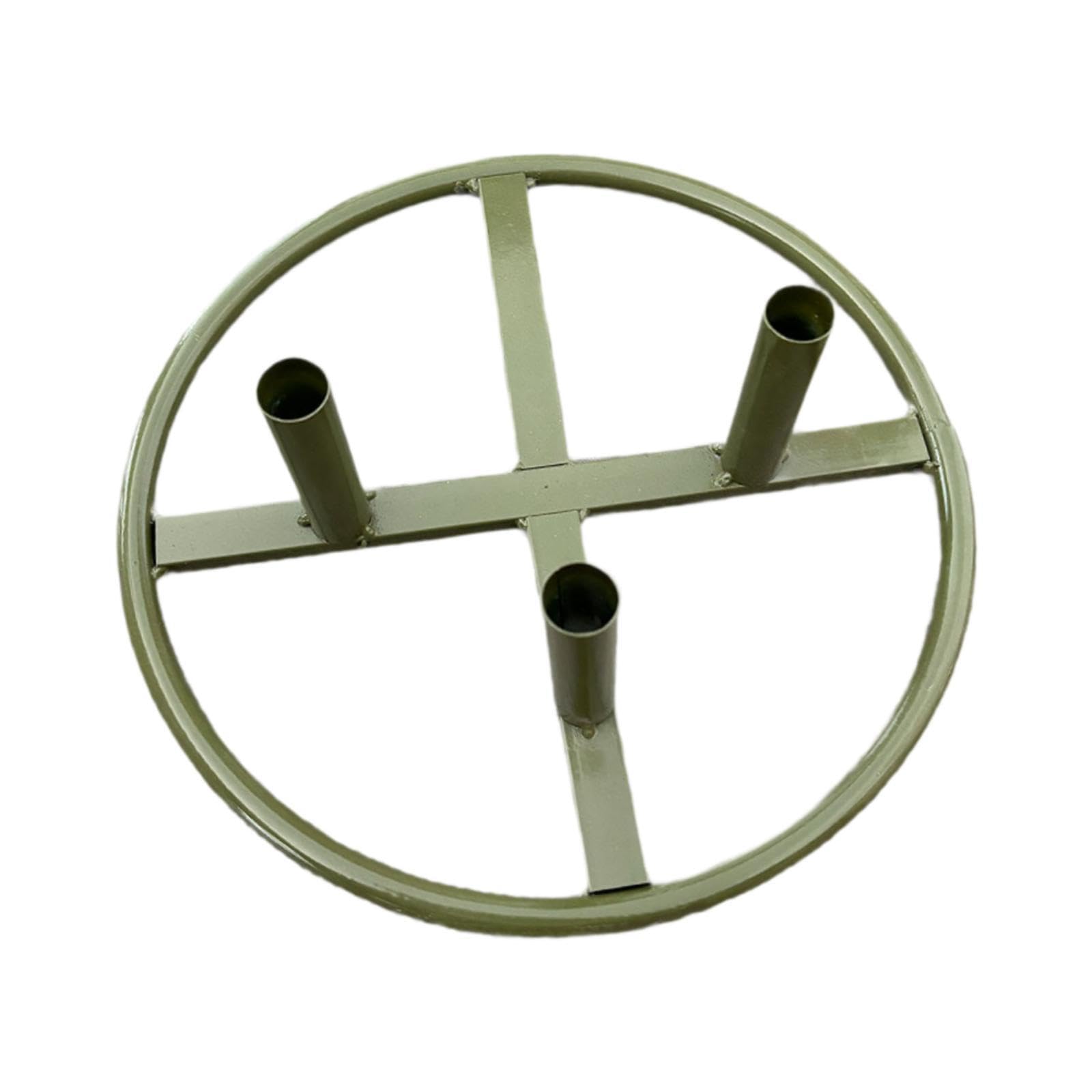 Base de hierro para exhibir flores en forma de poste, ideal para arreglos florales grandes, ideal para bodas y fiestas. Base para flores grandes de pie para el hogar, verde